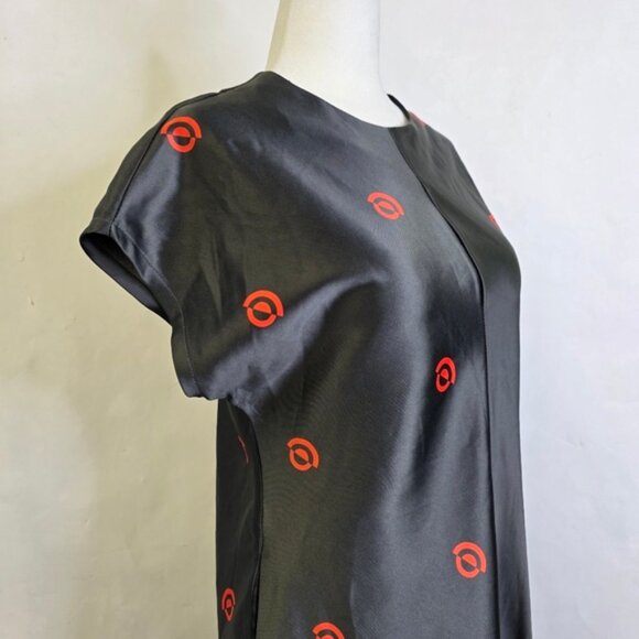 Roucha printed Thick satin Maxi dress - Picture 6 of 6